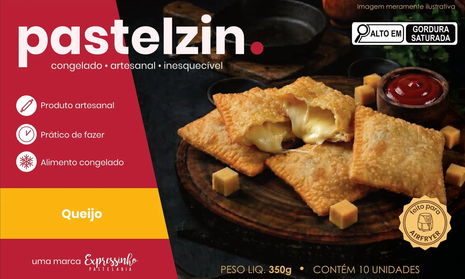 Caixa do Pastelzin sabor Queijo