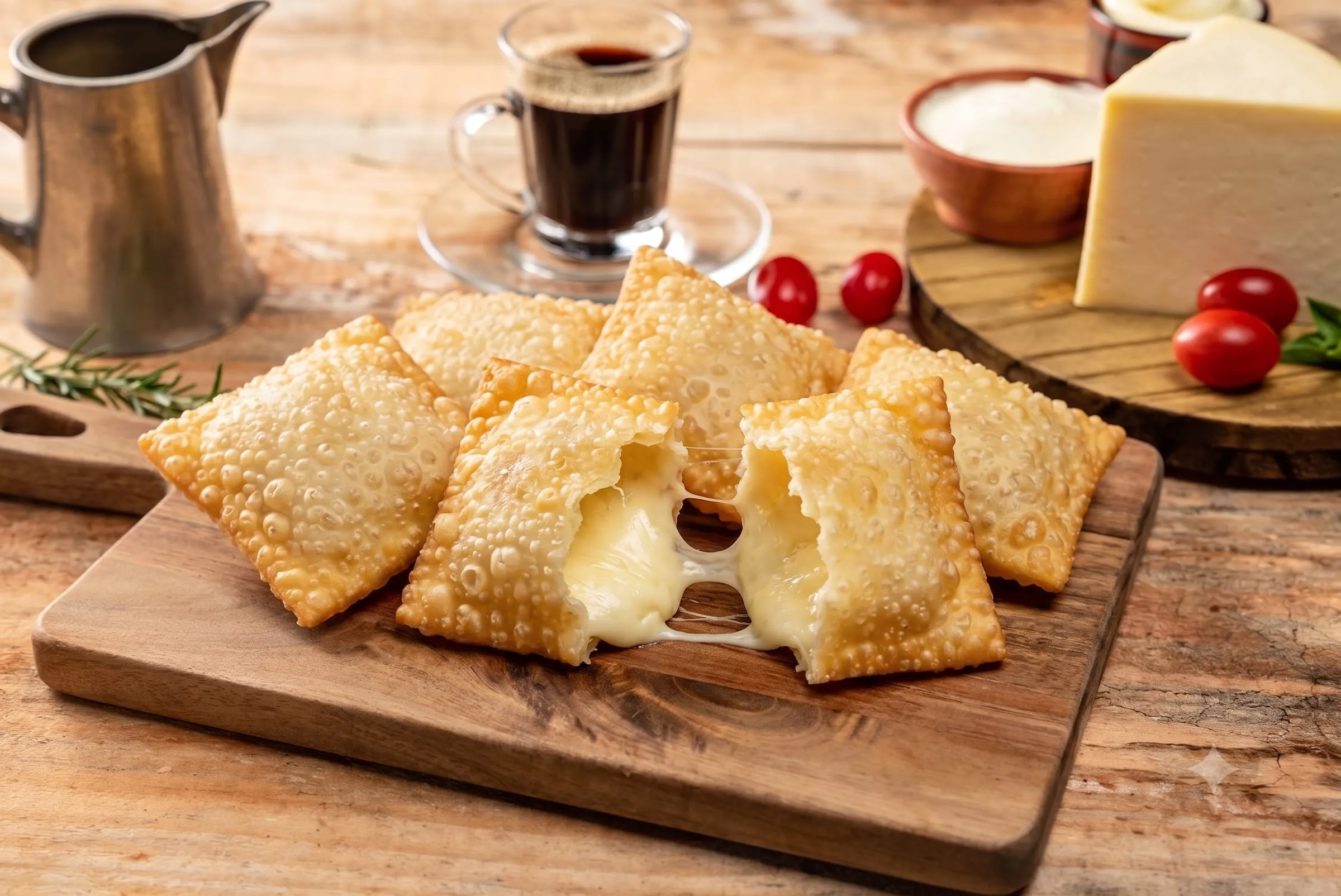 Mini pastéis Queijo fritos